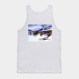 "Christmas Meat" by Charles M Russell Tank Top
